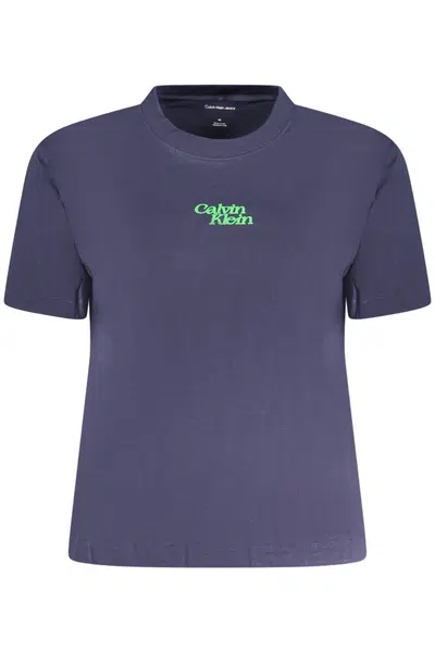 CALVIN KLEIN WOMEN'S SHORT SLEEVE T-SHIRT BLUE