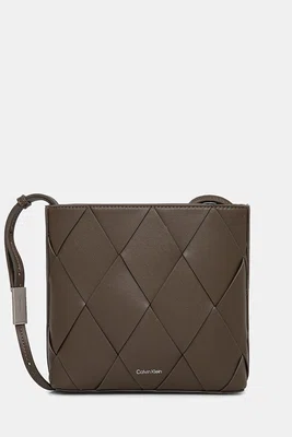 Kabelka Calvin Klein hnědá barva, K60K612991