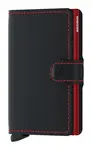 Kožená mini peněženka Secrid Miniwallet Matte Black&Red