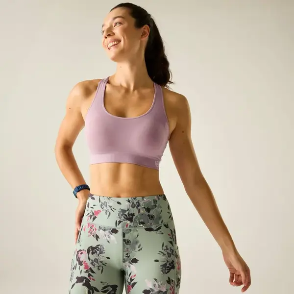 Dámská sportovní podprsenka dare2b dont sweat ii světle růžová s