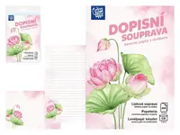 Dopisní papír barevný LUX 5+10 (Květy)