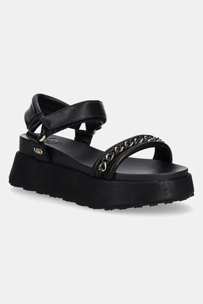 Sandály Liu Jo FRIDA 36 dámské, černá barva, na platformě, SA5105EX01422222