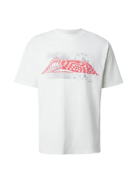 VANS Tričko 'WAVE CHECK'  sivá / červená / biela