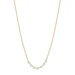 Brosway Něžný pozlacený náhrdelník s krystaly Symphonia BYM132