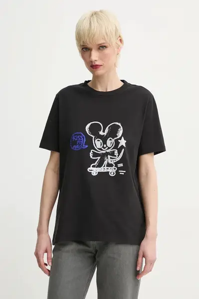 Bavlněné tričko ZADIG&VOLTAIRE černá barva, JWTS02734