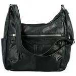 Stylová dámská koženková crossbody kabelka Palmira, černá