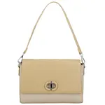 Elegantní dámská koženková kabelka na rameno Ciri, tmavě béžová