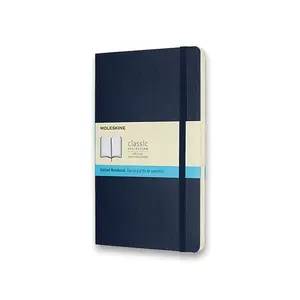 Zápisník Moleskine - mäkké dosky L, bodkovaný, modrý