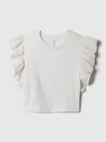 GAP Dětský crop top s volánky - Holky