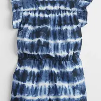 GAP Dětský overal tie-dye ruffle romper - Holky