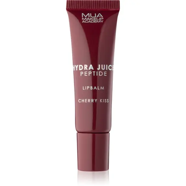MUA Makeup Academy Hydra Juice Peptide Lip Balm hydratačný balzam na pery pre lesk vône Cherry Kiss 10 ml