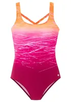 LASCANA Jednodielne plavky  oranžová / fuksia / svetloružová