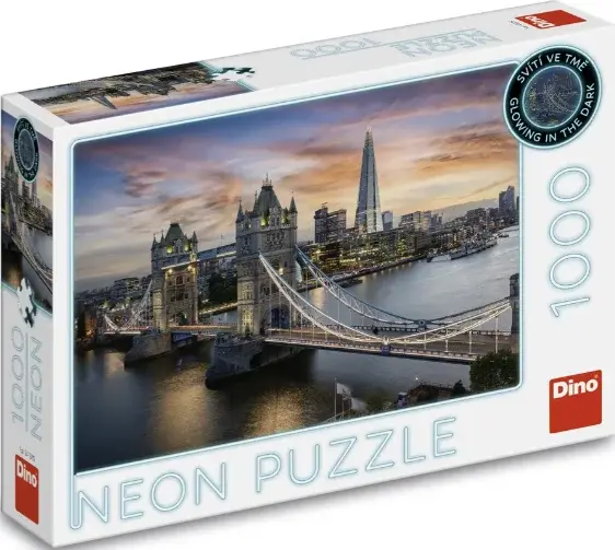 Puzzle Soumrak nad Tower Bridge 1000 dílků neon