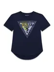 GUESS Tričko  tmavomodrá / citrónová / zelená / šedobiela