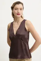 Halenka 2NDDAY Valenci dámská, hnědá barva, hladká, 2252137287