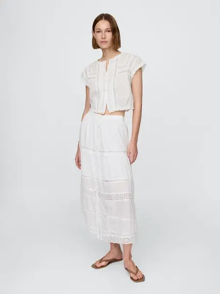 GAP Maxi sukně s krajkou - Dámské