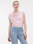 Světle růžové dámské tričko bez rukávů ORSAY