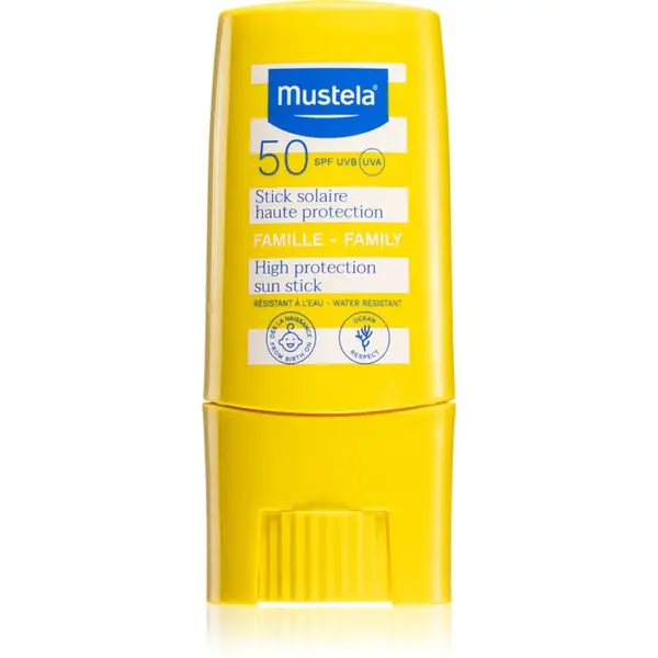 Mustela Sun High Protection Sun Stick tyčinka na opaľovanie SPF 50 9 ml