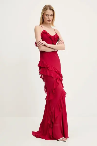 Šaty Aniye By červená barva, maxi, 185889