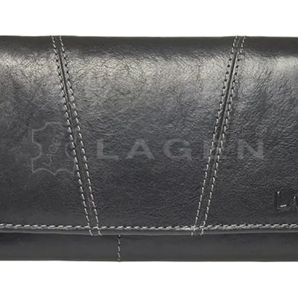 Dámská kožená peněženka Lagen PWL-388/T Black
