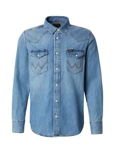 WRANGLER Košeľa  modrá denim