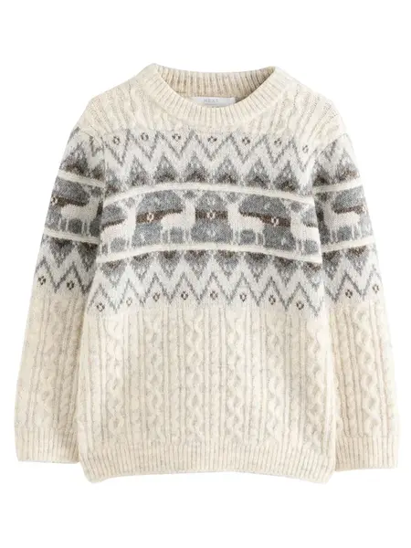 Next Sveter  béžová / sivá