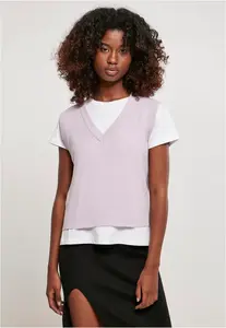 Women's Short Knittd Slip On Lilac