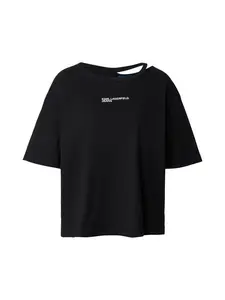 KARL LAGERFELD JEANS Tričko  čierna / biela