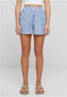 Women's striped shorts white/blue