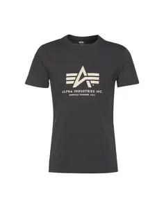 ALPHA INDUSTRIES Tričko  grafitová / biela