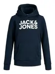 Jack & Jones Junior Mikina  námornícka modrá / biela