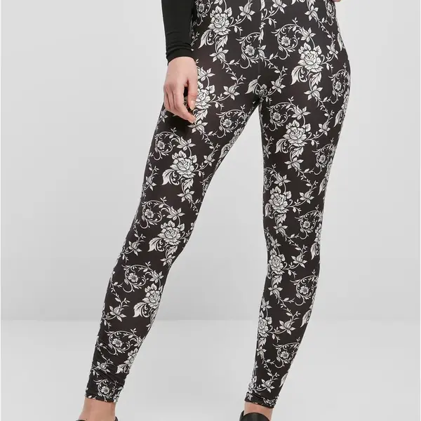 AOP blackrose women's soft leggings