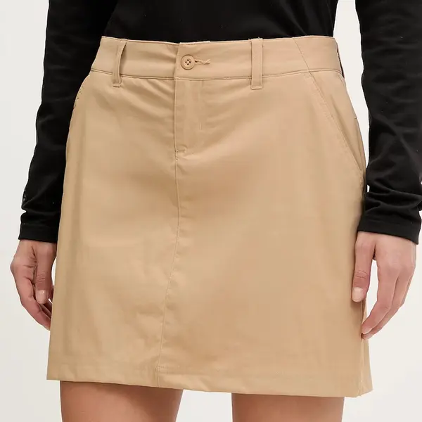 Sportovní sukně Columbia Leslie Falls zelená barva, mini, 2140391