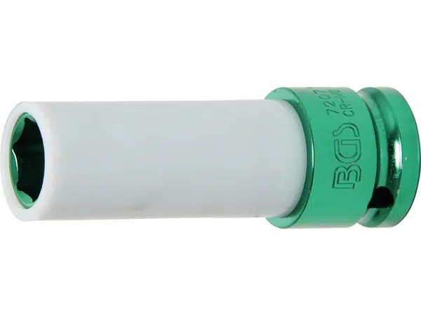 BGS Technic BGS 7207 Nástrčná hlavice 1/2" OK 15 mm, prodloužená pro Al. kola