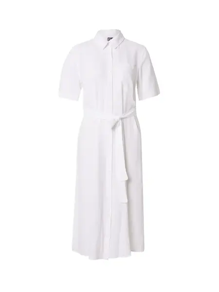PIECES Košeľové šaty 'PCPIA'  biela