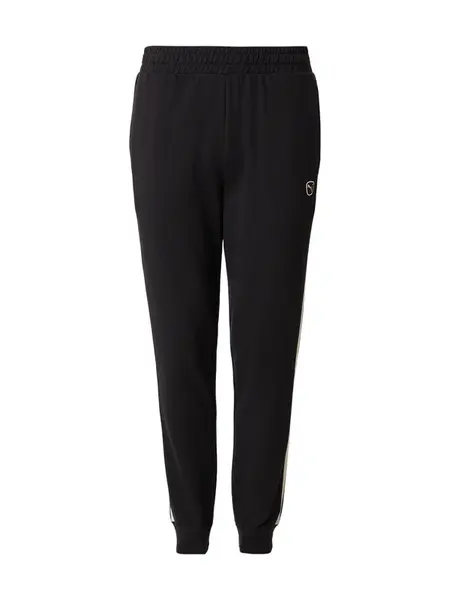 PUMA Nohavice 'Essentials'  čierna / biela