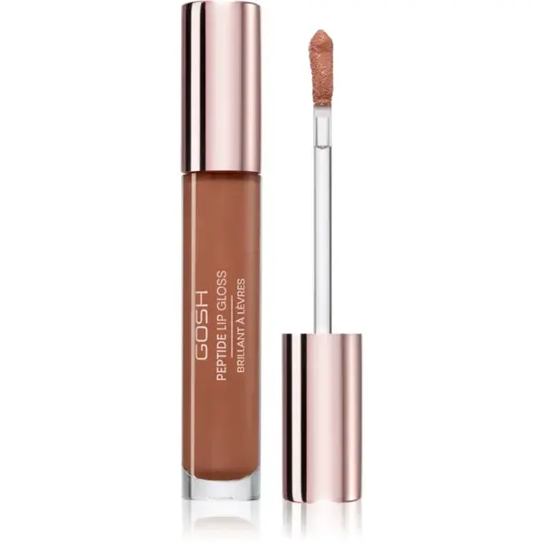 GOSH COPENHAGEN Peptide Lip Gloss lesk na rty s peptidy odstín 007 Chocolate Mousse 7 ml