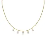 Morellato Luxusní pozlacený náhrdelník se zirkony Tesori SAIW207