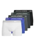 Jack & Jones Plus Boxerky 'JACBLACK FRIDAY'  modrá / sivá / čierna / biela