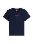 Tommy Jeans Tričko 'ESSENTIAL'  námornícka modrá / jasne červená