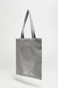 Marisse Gray Printed Shopper Bag