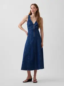 GAP Denim Midi Dress