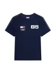 TOMMY HILFIGER Tričko 'COUNTRIES'  námornícka modrá / biela