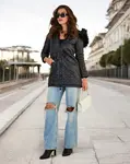 Resti Women's double-sided jacket in black