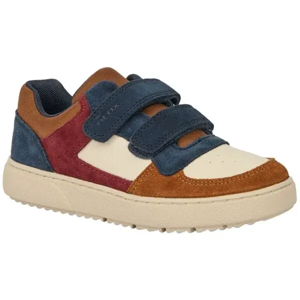 Geox J THELEVEN Chlapecká volnočasová obuv, hnědá, velikost