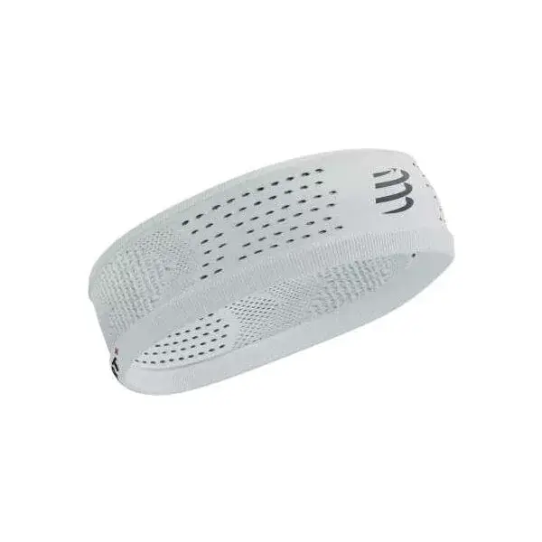 Compressport THIN HEADBAND ON/OFF Sportovní funkční čelenka, bílá, velikost UNI