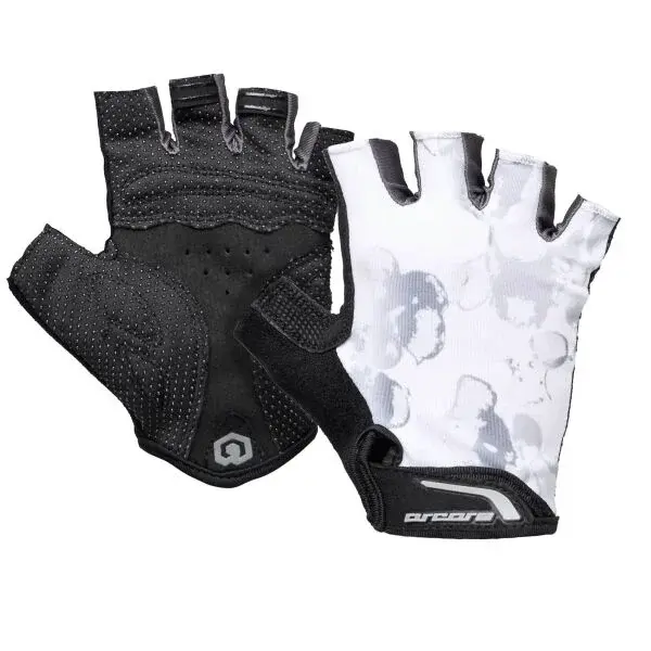 Arcore LEAF Dámské cyklistické rukavice, bílá, velikost