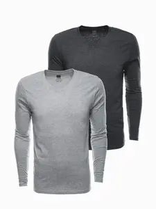 Ombre Men's V-NECK longsleeve set - mix 2