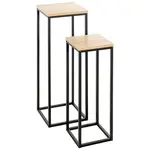 SADA STOLKŮ, černá, barvy dubu