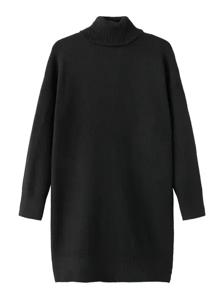MANGO Pletené šaty 'TALDOTE'  čierna